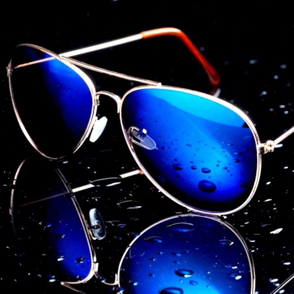 Blue Aviator Sunglasses - Picture 1 of 10